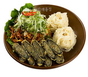 김말이골뱅이무침